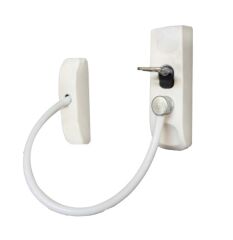 YUMA ÇELİK HALATLI ANAHTARLI MANDAL BEYAZ YM-755