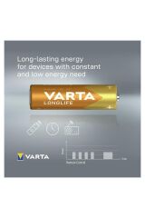 Longlife Extra Alkalin Kalem Pil - Aa - 4'lü