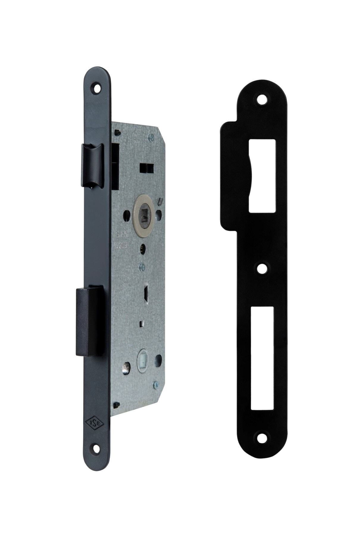 Siyah Wc Ve Banyo Kapı Kilidi 40 Mm / 40x23mm - Ürün Siyah Renk Ve Sessiz Kilittir