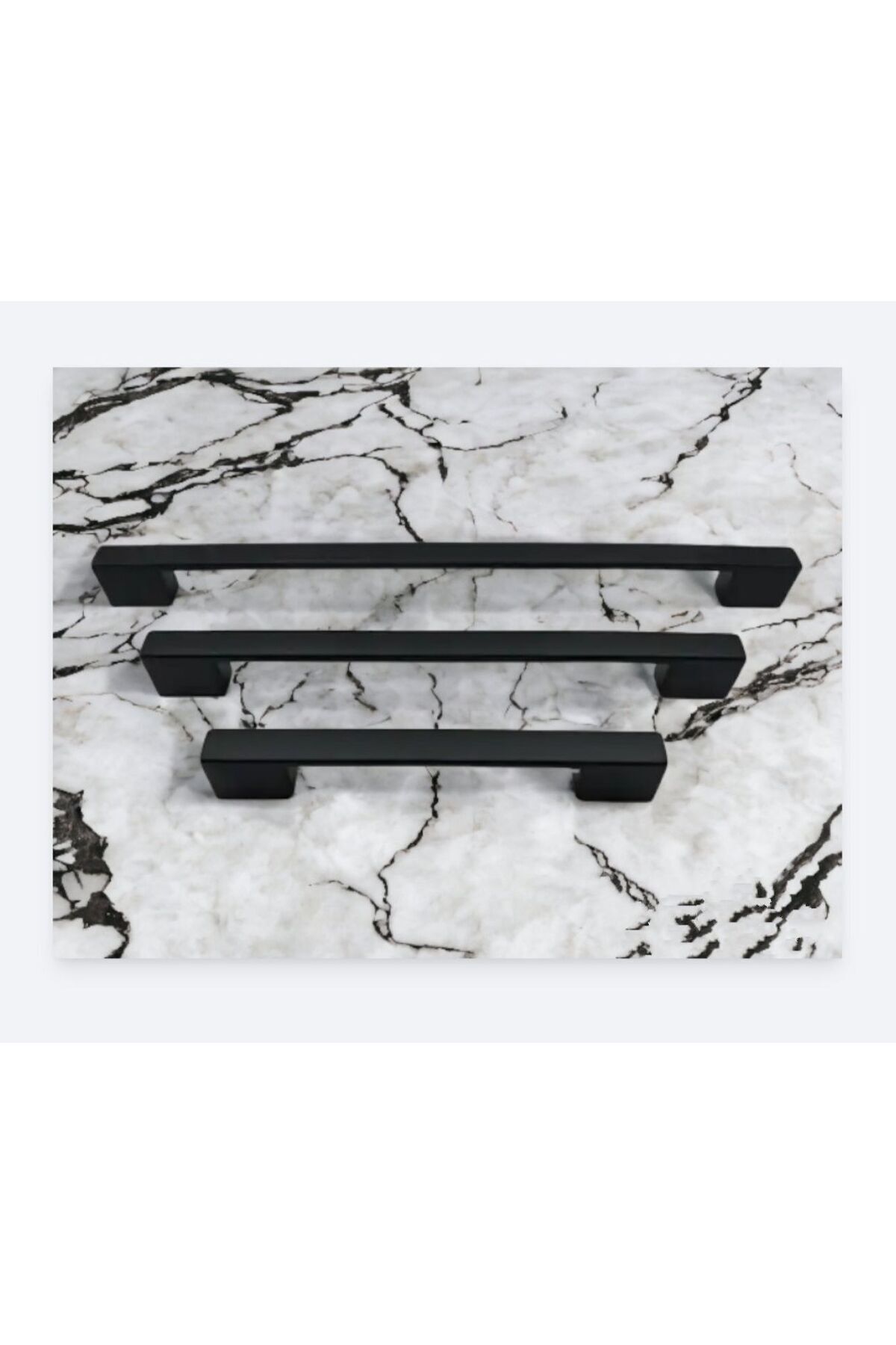 Trs Alüminyum Zamak Köprü Mat Siyah 224 Mm (10 ADET) Çekmece Dolap Mutfak Kulp