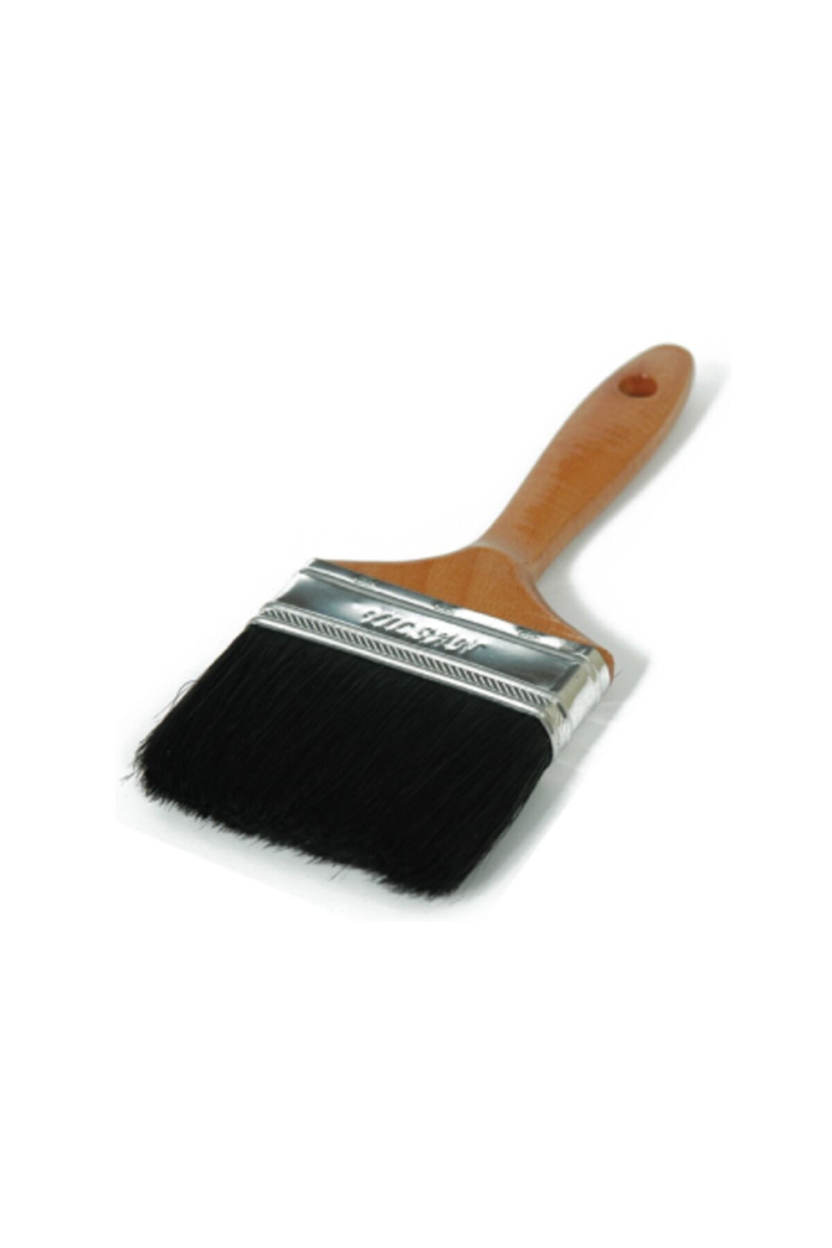 Ağaç Saplı Yağlı Boya Fırçası-kılları Dökülmez- 4cm