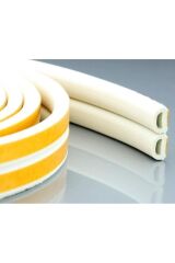 Fitilli Yapışkanlı 10x2=20 Metre (BEYAZ) Kapı Pencere Bandı Fitili Soğuk Izolasyon Kauçuk Bantları