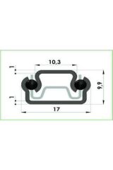 17mm 35cm Teleskopik Ray Çekmece Kızağı Çekmece Rayı (17X342) Vida Dahil