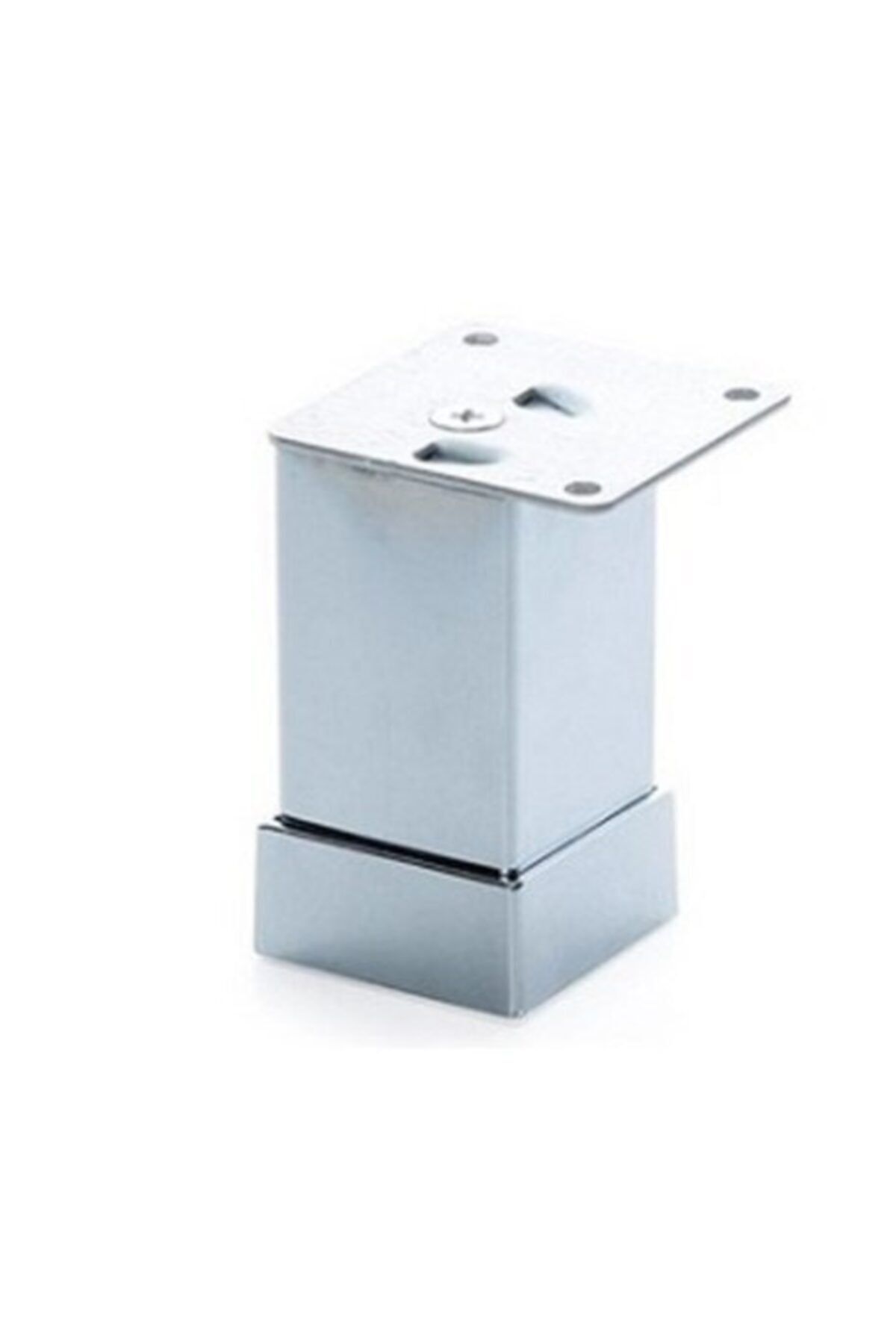 Ayak 10 Cm Krom Düz Alüminyum 40x40 Mm Metal Kare
