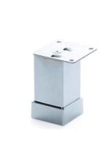 Ayak 10 Cm Krom Düz Alüminyum 40x40 Mm Metal Kare