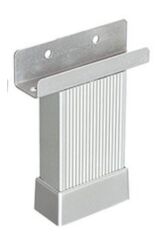 U Geçme Ayak 10 Cm Mat Krom Çizgili Alüminyum 20x45 Mm Metal