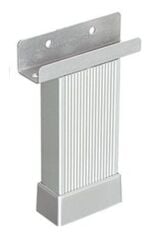 U Geçme Ayak 12 Cm Mat Krom Çizgili Alüminyum 20x45 Mm Metal