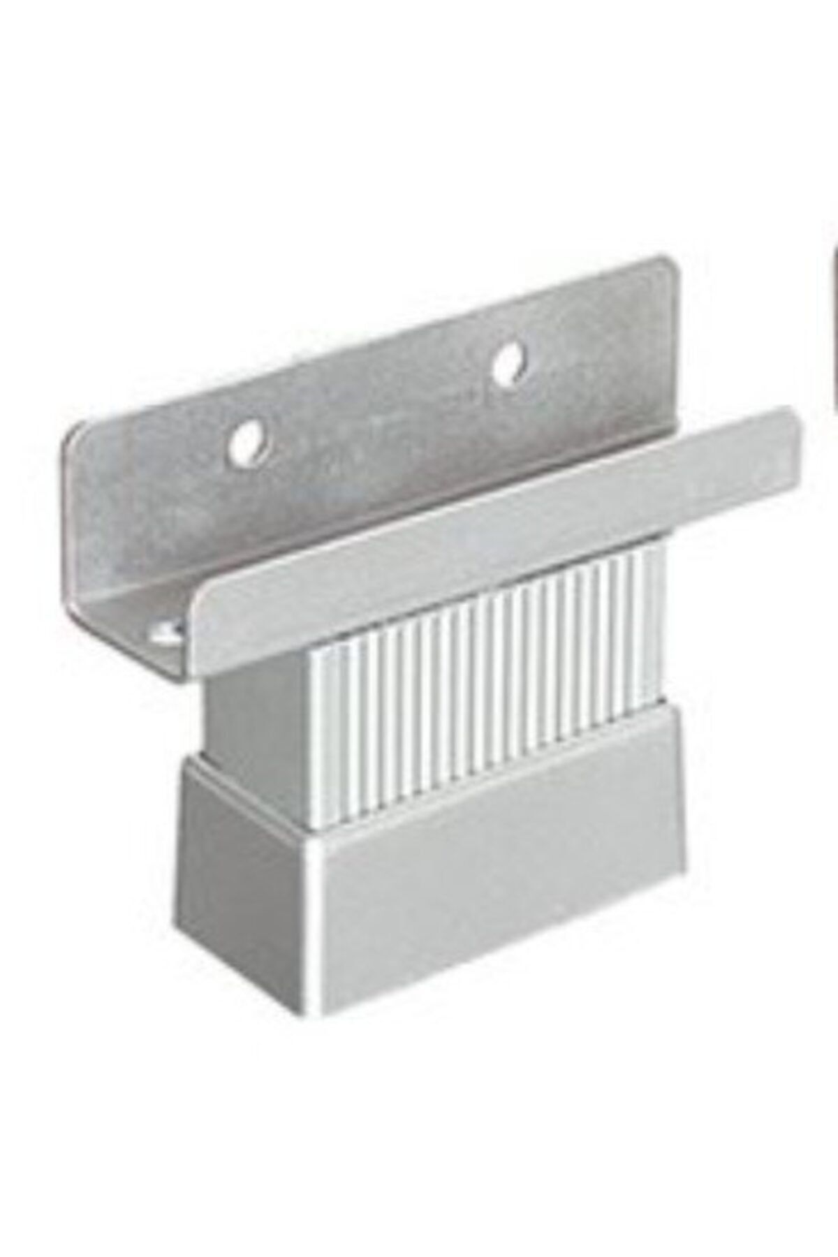 U Geçme Ayak 5 Cm Mat Krom Çizgili Alüminyum 20x45 Mm Metal