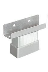 U Geçme Ayak 5 Cm Mat Krom Çizgili Alüminyum 20x45 Mm Metal