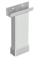 U Geçme Ayak 15 Cm Mat Krom Çizgili Alüminyum 20x45 Mm Metal