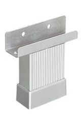U Geçme Ayak 8 Cm Mat Krom Çizgili Alüminyum 20x45 Mm Metal