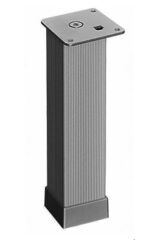 Ayak 20 Cm Inoks Çizgili Alüminyum 40x40 Mm Metal Kare