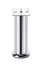 Metal Mobilya Baza Ayarlanabilir Ayak 15 Cm Krom Metal Bingolu Ø51 Çap