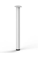 Masa Ayağı 80-83 Cm Ayarlı Ø60mm Çap Metal Beyaz Renk