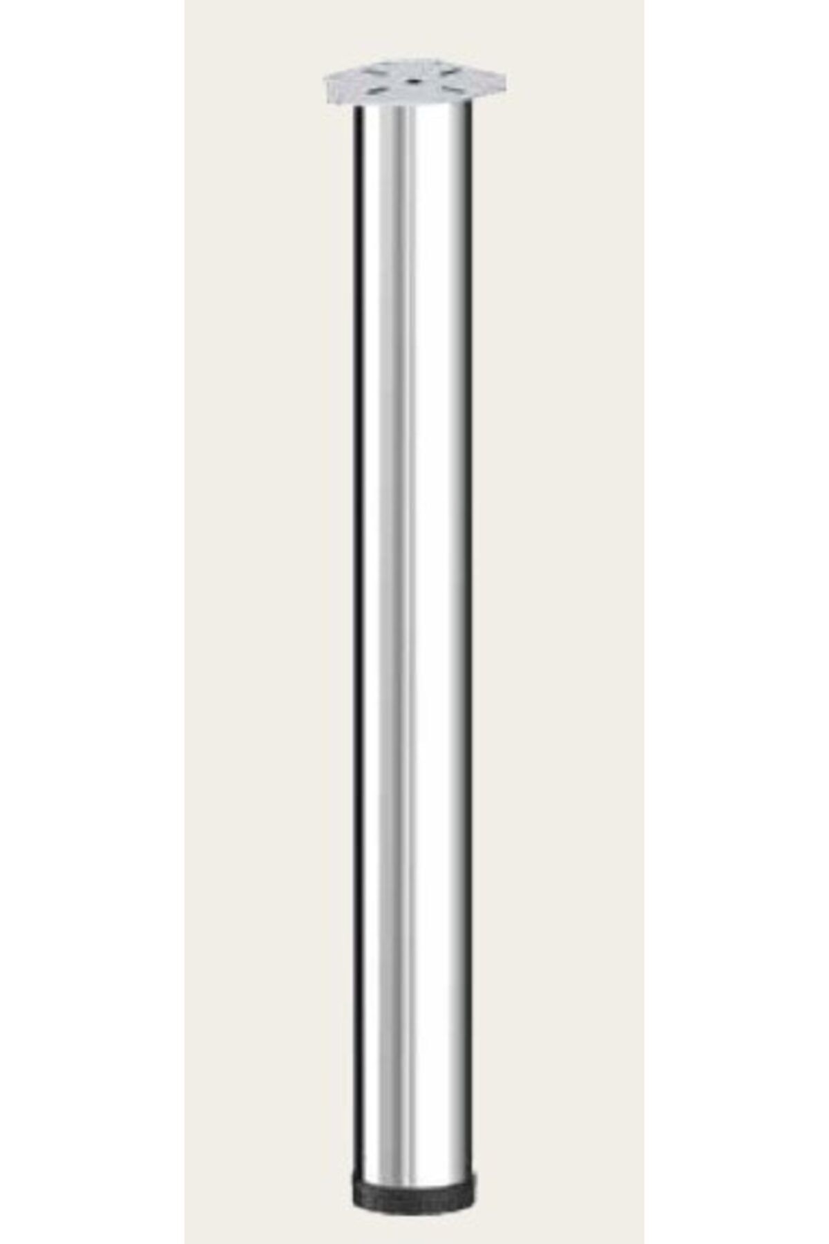 4 Adet Masa Ayağı Paslanmaz Çelik 71-74 Cm Ayarlı Ø60mm Çap Metal Renk