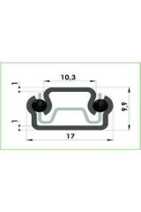17mm Gömme Ince Teleskopik Bilyeli Dolap Çekmece Rayı 37,4 Cm