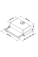 Çift Motorlu Sürgülü Aspiratör Inoks 8052 Bacasız