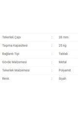 4 Adet Bavul Ve Mobilya Tekerleği 272 Sps