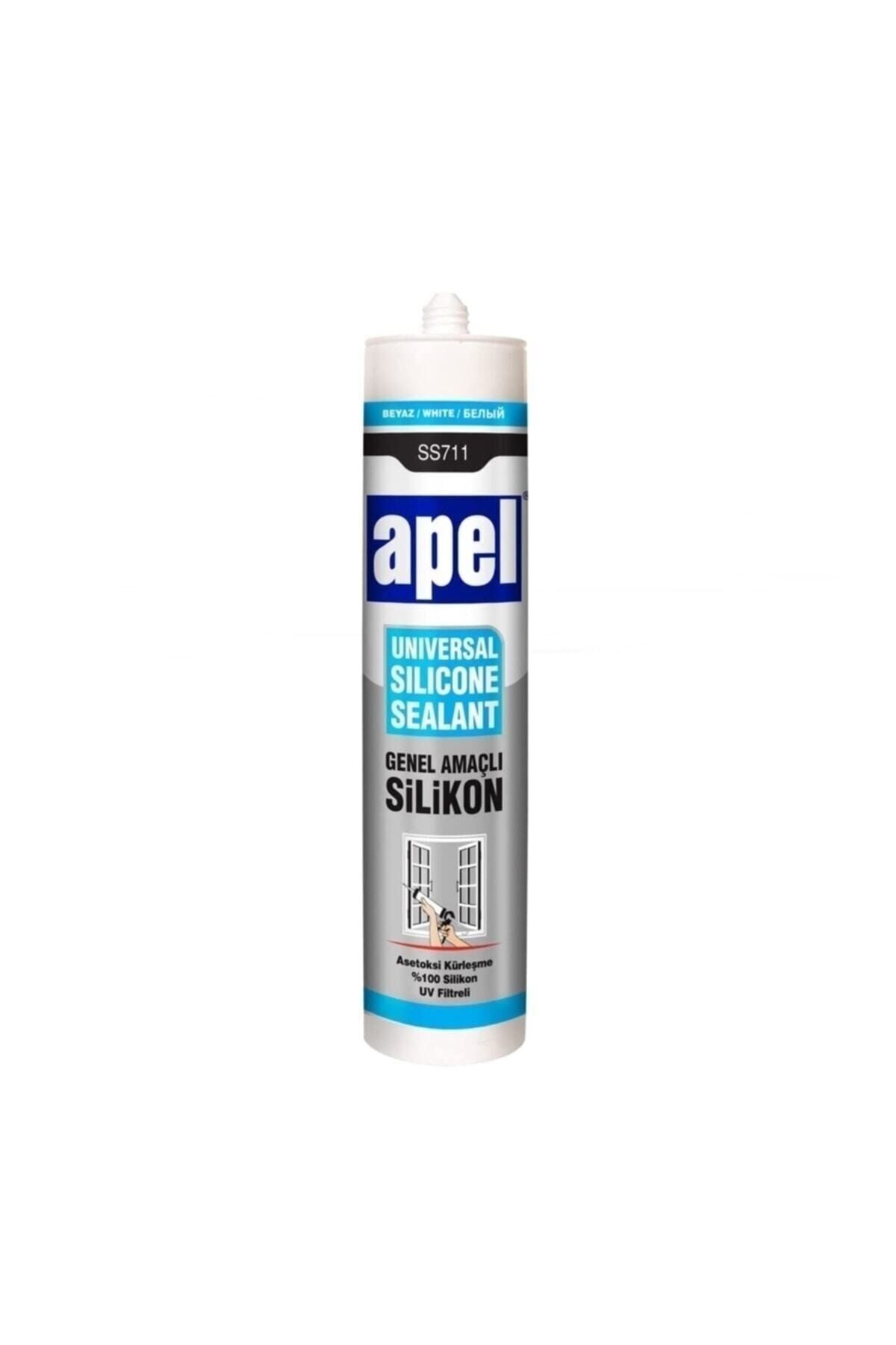 Apel Genel Amaçlı Beyaz Silikon 250 Ml