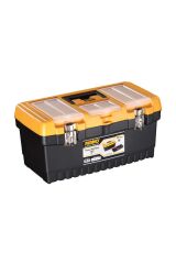 Mt/19 Organizerli Klasik Metal Kilitli Takım Çantası, Polipropilen, Siyah/sarı,16 ’’
