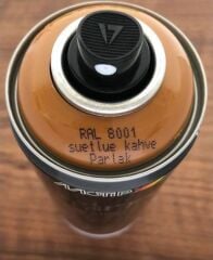 MOTİP Sprey Boya 400 ml Ral 8001 Sütlü Kahve Parlak