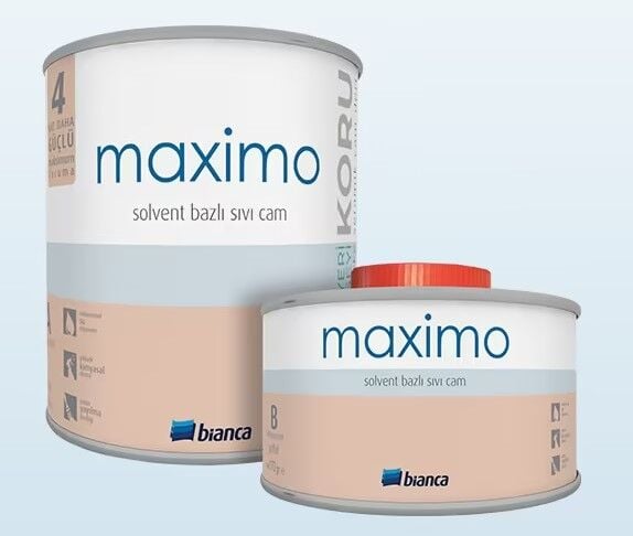 Bianca Maximo Solvent Bazlı Sıvı Cam Şeffaf Parlak 500 gr.